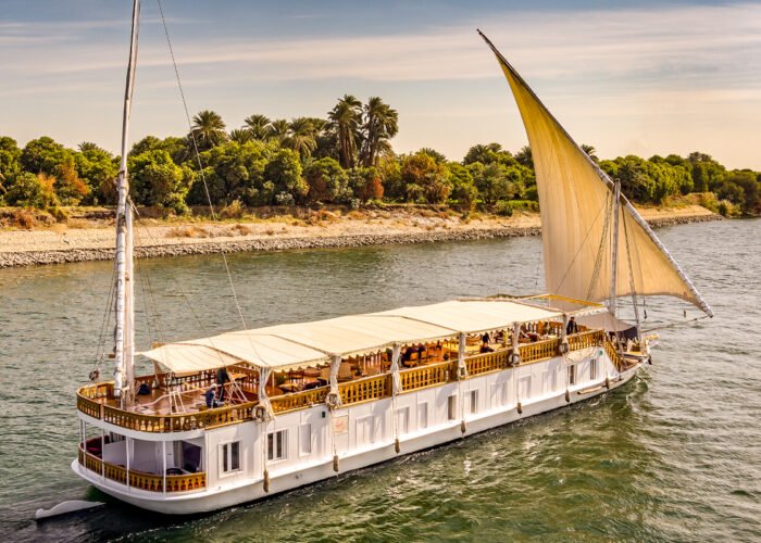 A picture of the magnificent golden river Nile