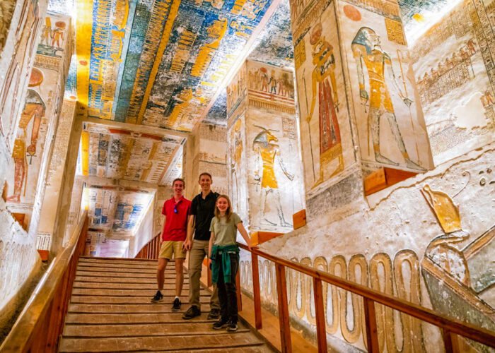 One of the tombs of the Valley of the Kings