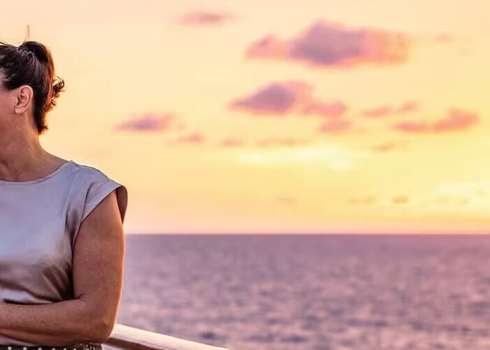 a foreign couple enjoying a nile cruise at sunset in egypt
