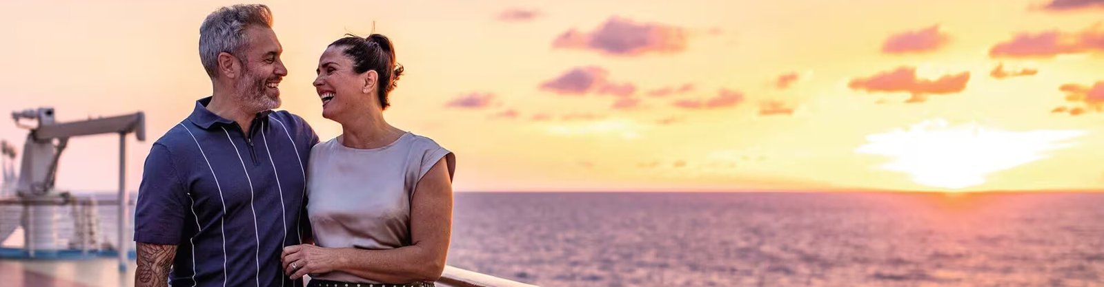 a foreign couple enjoying a nile cruise at sunset in egypt