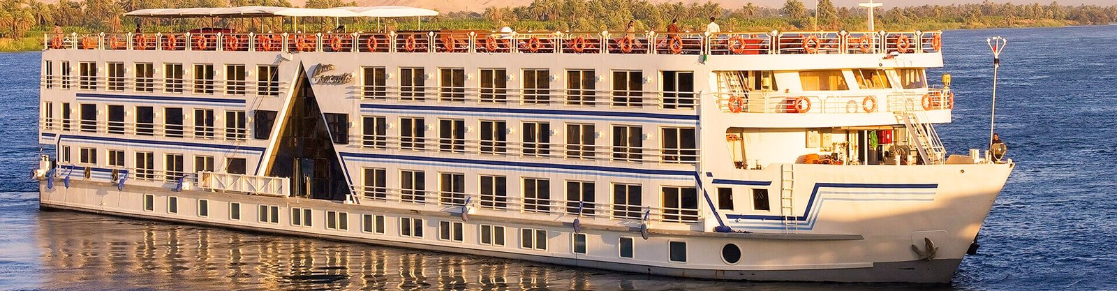 a wonderful view of a nile cruise on the nile river in egypt